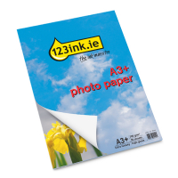 123ink.ie ultra glossy photo paper, A3+, 300g (20 sheets)  064170
