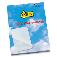 123ink A4 glossy laminating pouch, 2 x 80 micron (100-pack) 3740400C 3740489C 5306114C 74780000C IB585036C 300256
