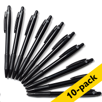 123ink black ballpoint pen (10-pack) 8362352C 400091