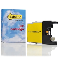 123ink version replaces Brother LC-1280XLY high capacity yellow ink cartridge LC1280XLYC 029069
