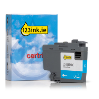 123ink version replaces Brother LC-3235XLC high capacity cyan ink cartridge LC3235XLCC 051197