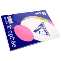 Clairefontaine fluorescent pink A4 coloured paper, 80gsm (100 sheets) 4126C 250013